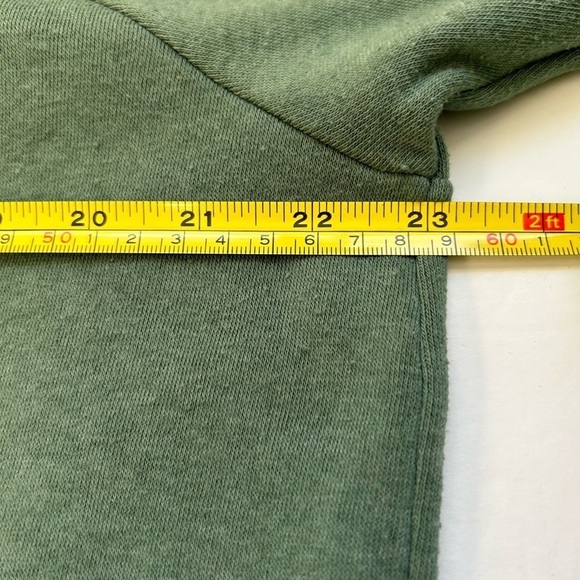 JCrew/Wide button-collar pullover sweatshirt/Size L/ pastel green - Picture 8 of 11